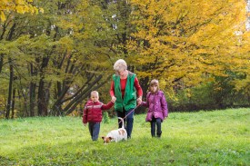 Grandmother and grandchildren