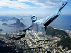 Le Christ du Corcovado et la Baie de Rio