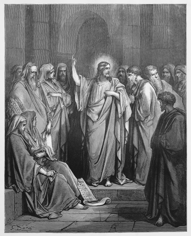 Jesus Preaches in the Synagogue
